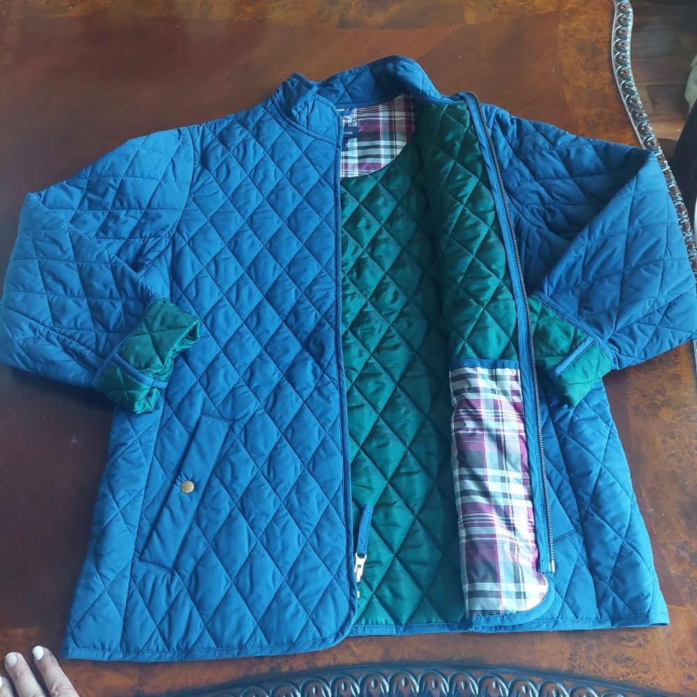 LANDS' END Quilted jacket  Sz L